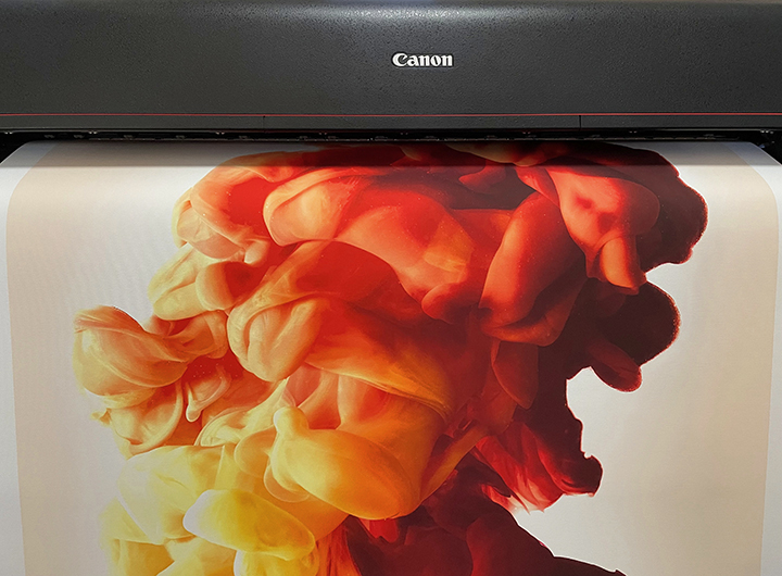 Large format archival print of a bloom of color printed on textured fine art paper.  Museum quality giclee print, with vibrant color, sharp detail, and amazing resolution. 